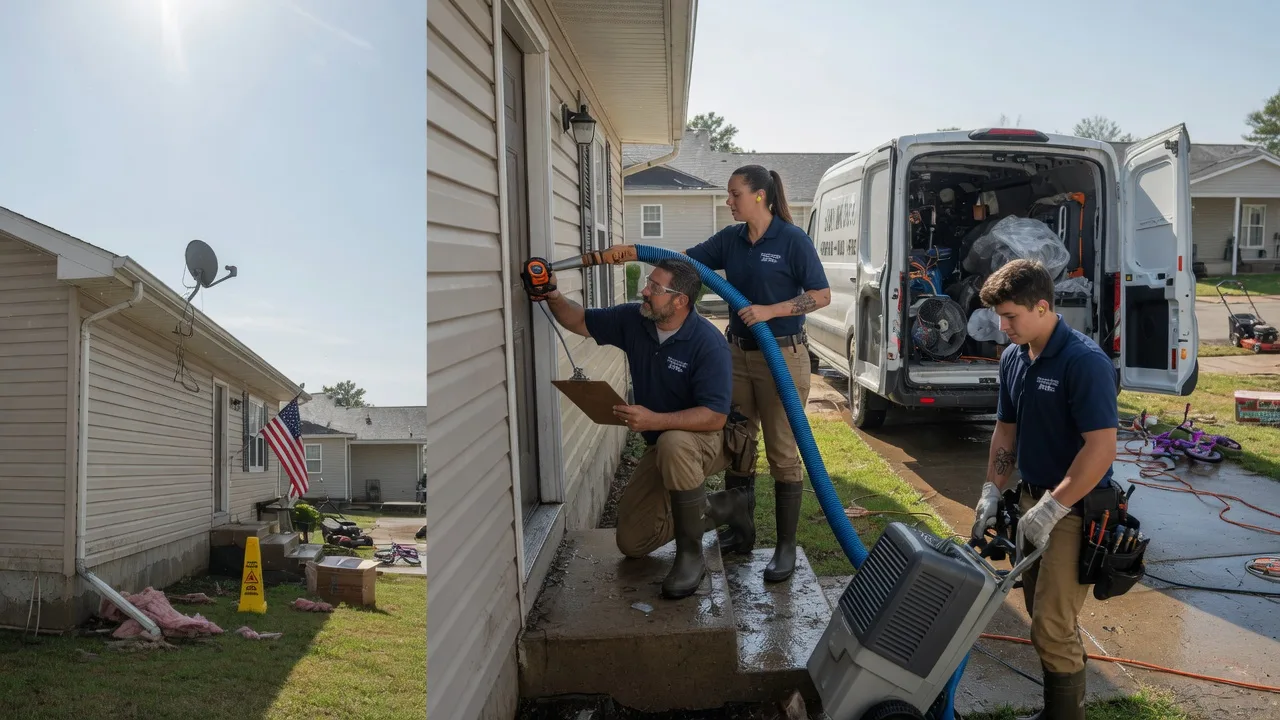 Ceiling Water Damage Restoration in Marquette, KS near me